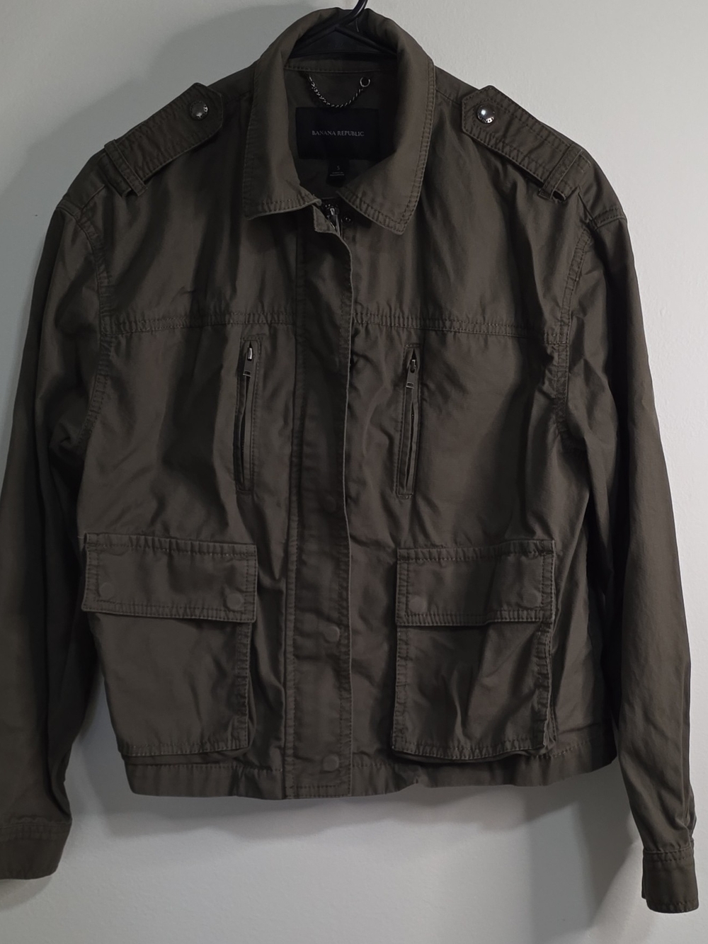 Women's Banana Republic Olive Utility Field Jacket
